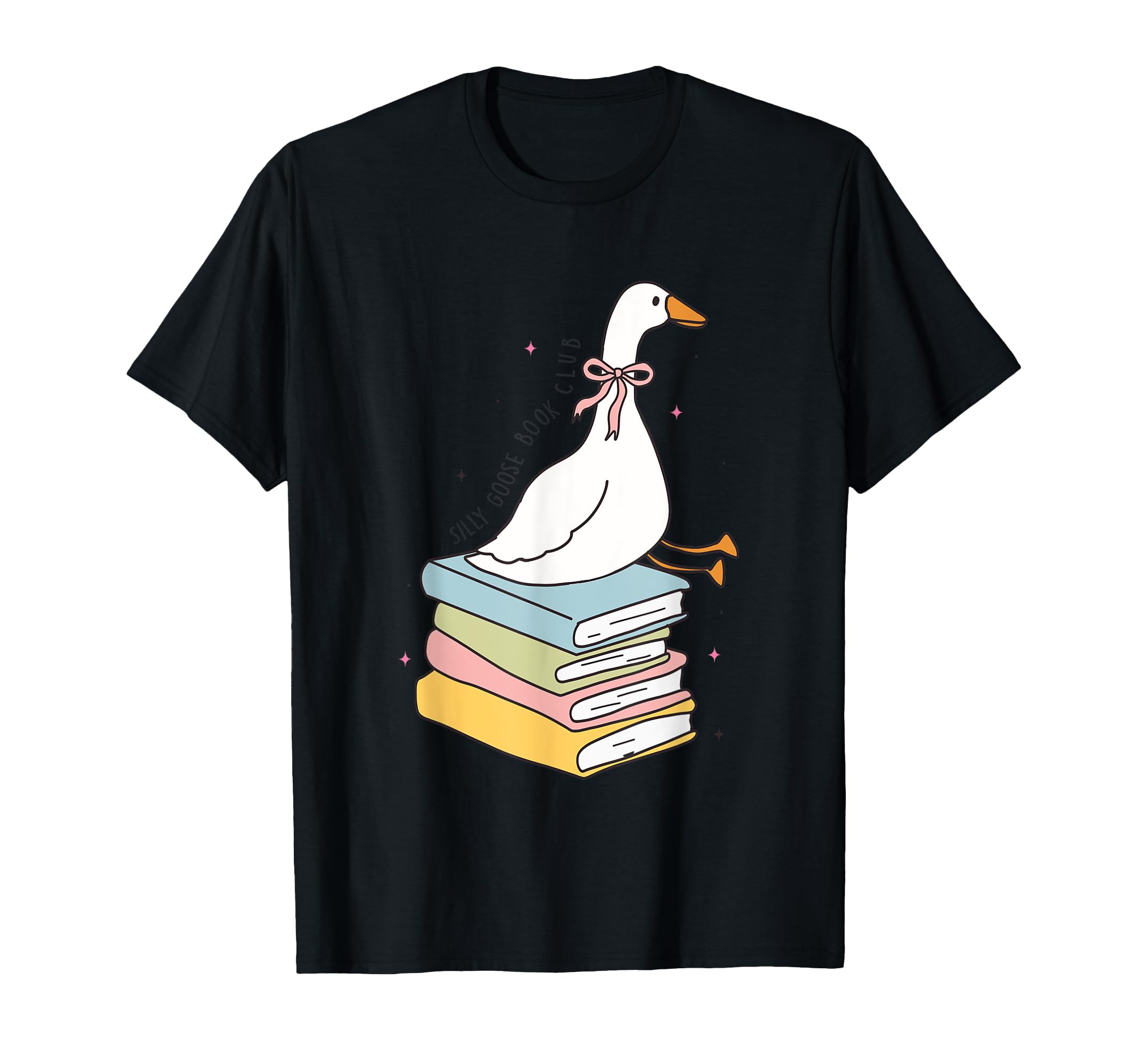 Silly Goose Book Club Fun Reading T-Shirt - Custom Art Print for Adults - T-Shirt, Sweatshirt, Hoodie