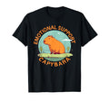 Emotional Support Capybara Funny T-Shirt - Minimalist Print Unisex - T-Shirt, Sweatshirt, Hoodie