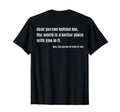Dear Person Behind Me World Is T-Shirt - Custom Art Print for Adults - T-Shirt, Sweatshirt, Hoodie