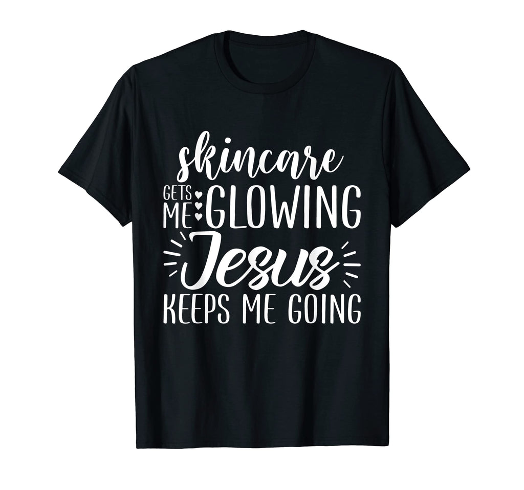 Skincare Gets Me Glowing Jesus T-Shirt - Fun Novelty Design for Adults - T-Shirt, Sweatshirt, Hoodie