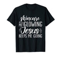 Skincare Gets Me Glowing Jesus T-Shirt - Fun Novelty Design for Adults - T-Shirt, Sweatshirt, Hoodie