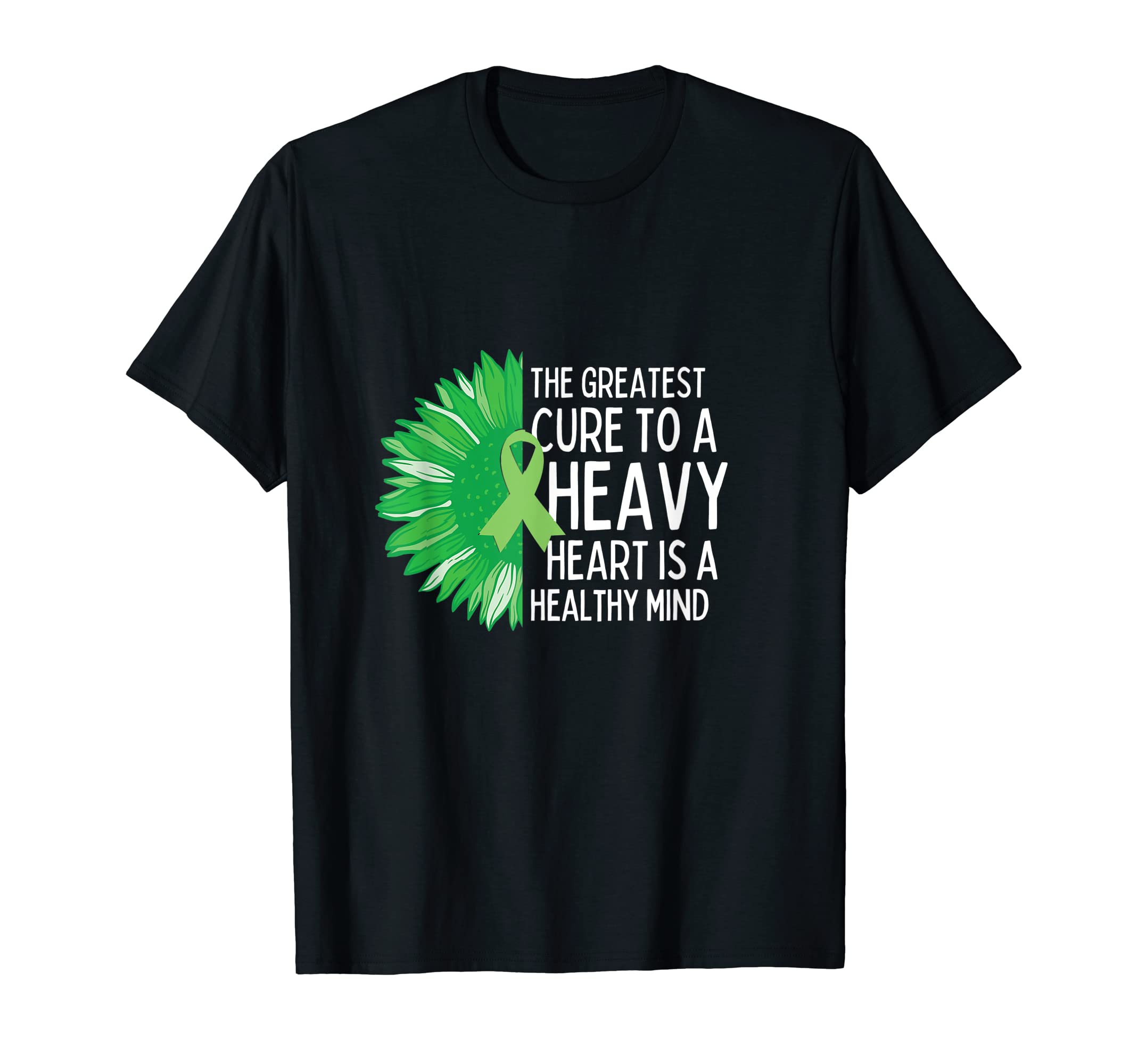 Healthy Mind Sunflower Mental Health T-Shirt - Trendy Graphic for Adults - T-Shirt, Sweatshirt, Hoodie