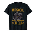 Antisocial Cat Club Introvert Cat T-Shirt - Fun Novelty Design Unisex - T-Shirt, Sweatshirt, Hoodie