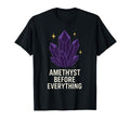 Amethyst Addict Healing Crystal Energy T-Shirt - Unique Graphic Unisex - T-Shirt, Sweatshirt, Hoodie