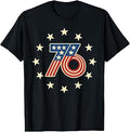 50th Birthday 1976 USA Bicentennial Groovy Retro Number 76 T-Shirt Unisex T-shirt, Sweatshirt, Hoodie, Long Sleeve Tee - T-Shirt, Sweatshirt, Hoodie