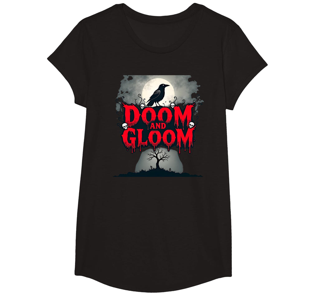 Bad Omens Doom And Gloom Gothic Raven T-Shirt - Custom Art Print Men Women - T-Shirt, Sweatshirt, Hoodie
