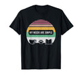 My Needs Are Simple Coffee Pet Book T-Shirt - Trendy Graphic Unisex - T-Shirt, Sweatshirt, Hoodie