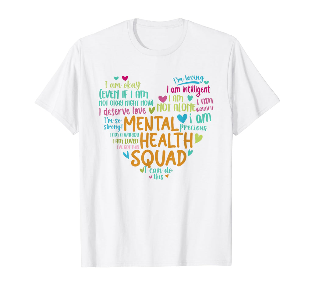 Mental Health Squad Love Heart Facts T-Shirt - Custom Art Print for Adults - T-Shirt, Sweatshirt, Hoodie