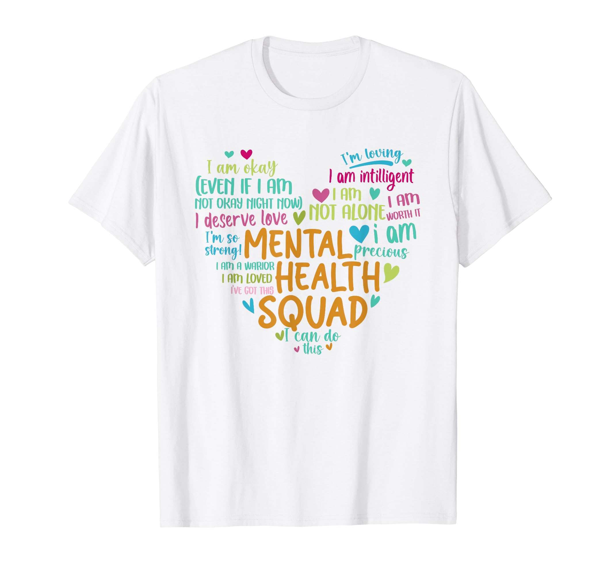 Mental Health Squad Love Heart Facts T-Shirt - Custom Art Print for Adults - T-Shirt, Sweatshirt, Hoodie