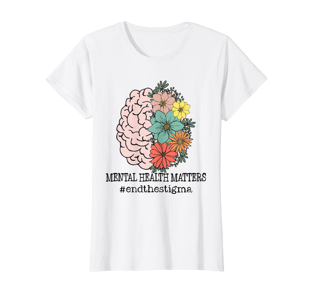 Womens End Stigma Mental Health T-Shirt - Aesthetic Graphic Men Women - T-Shirt, Sweatshirt, Hoodie