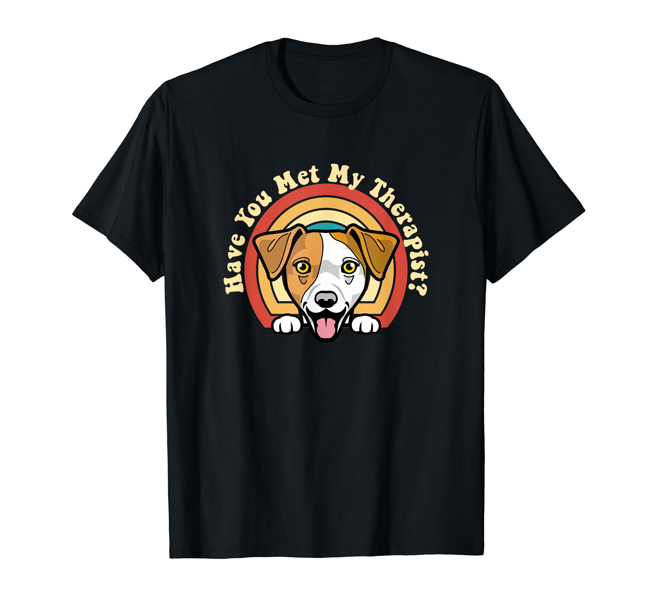 Emotional Support Therapy Dog Jack Russell T-Shirt - Graphic Print Unisex - T-Shirt, Sweatshirt, Hoodie