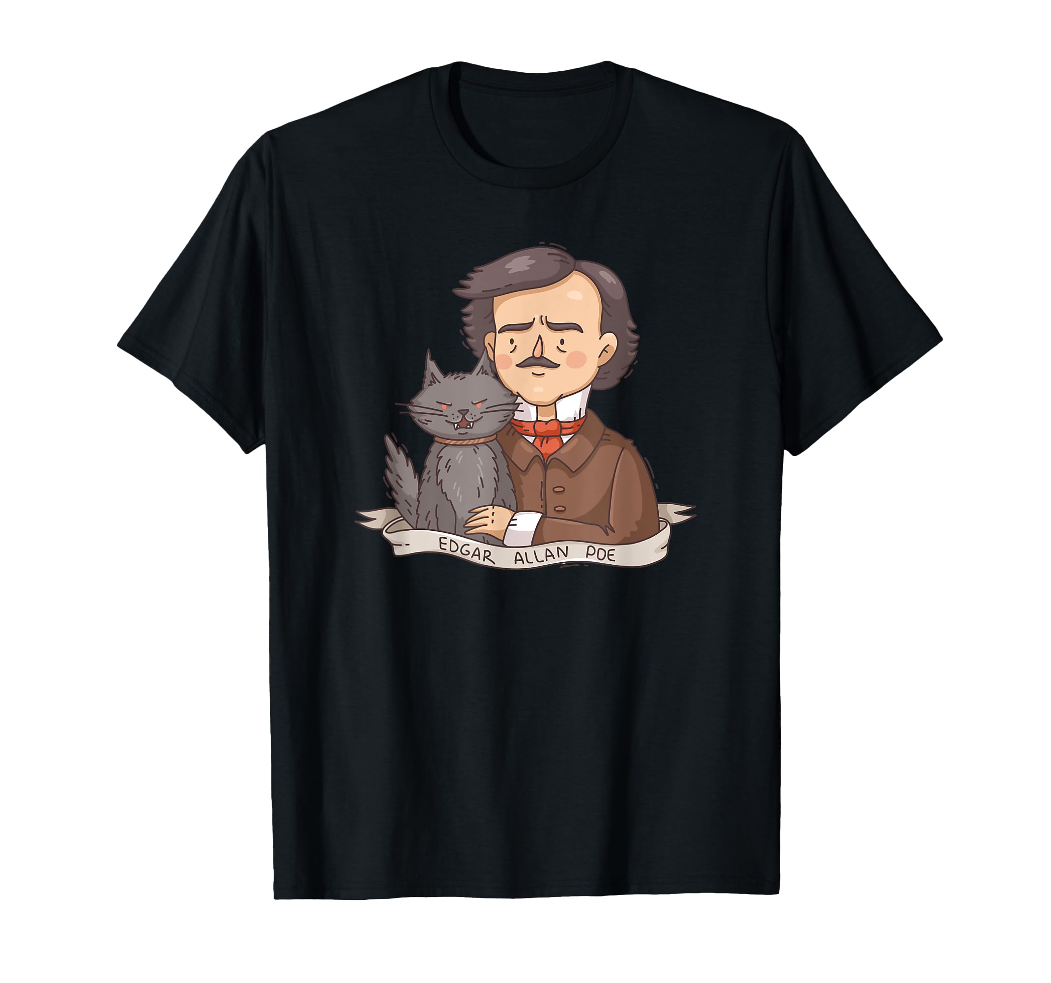 Funny Edgar Allan Poe Raven Bookish Book T-Shirt - Graphic Print Unisex - T-Shirt, Sweatshirt, Hoodie