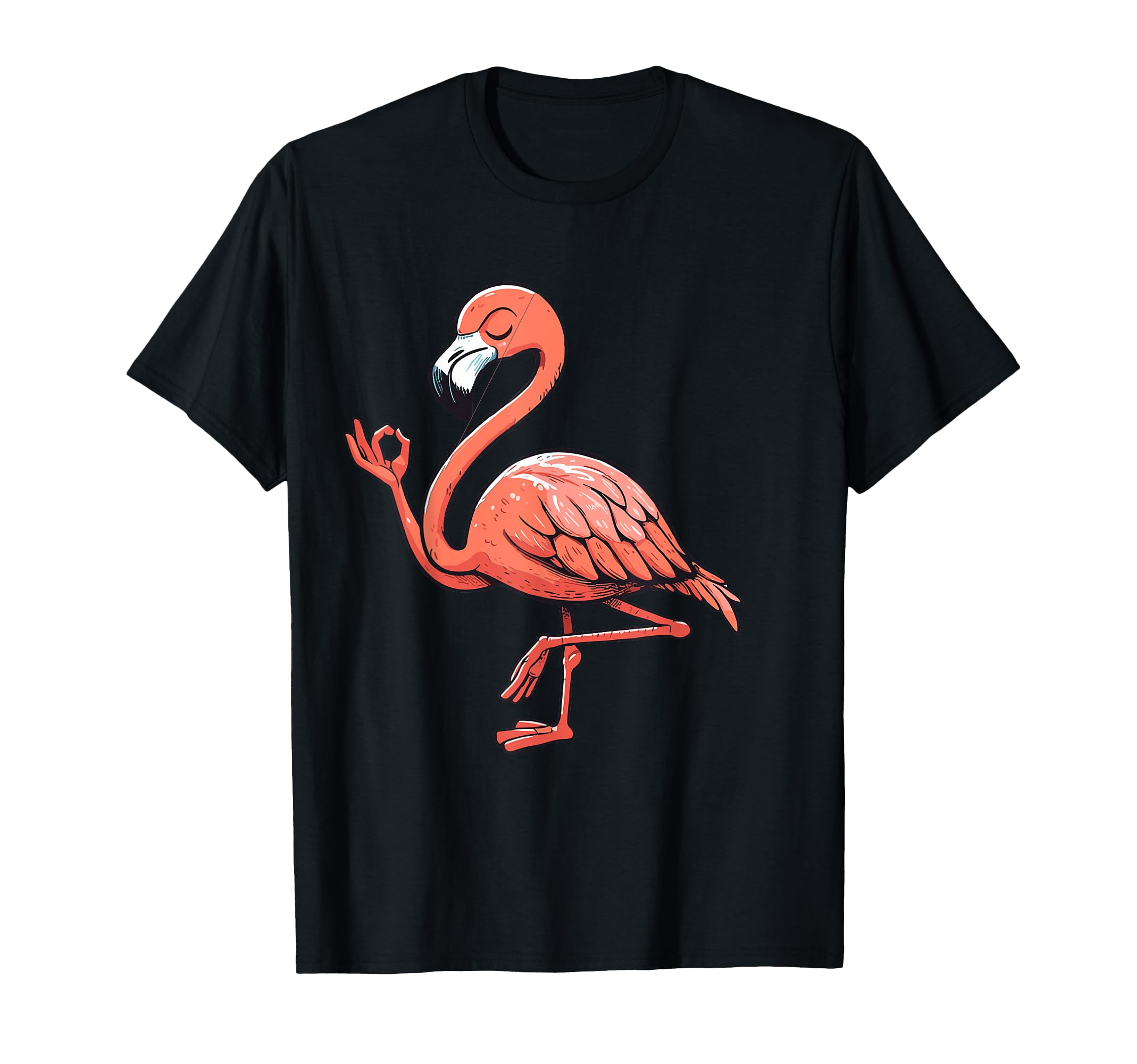 Meditation Flamingo Yoga Pose T-Shirt - Casual Everyday Wear for Adults - T-Shirt, Sweatshirt, Hoodie