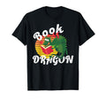 Book Dragon Reading Book Funny Dragon T-Shirt - Novelty Apparel for Adults - T-Shirt, Sweatshirt, Hoodie