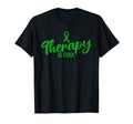 Mental Health Awareness Therapy Is Green T-Shirt - Unique Graphic Unisex - T-Shirt, Sweatshirt, Hoodie