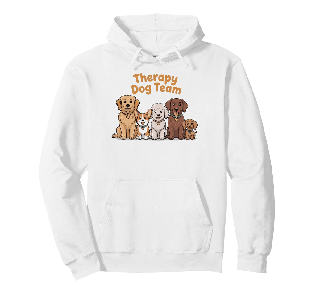 Therapy Dog Team Matching Therapy Dog Hoodie - Graphic Print for Adults - T-Shirt, Sweatshirt, Hoodie