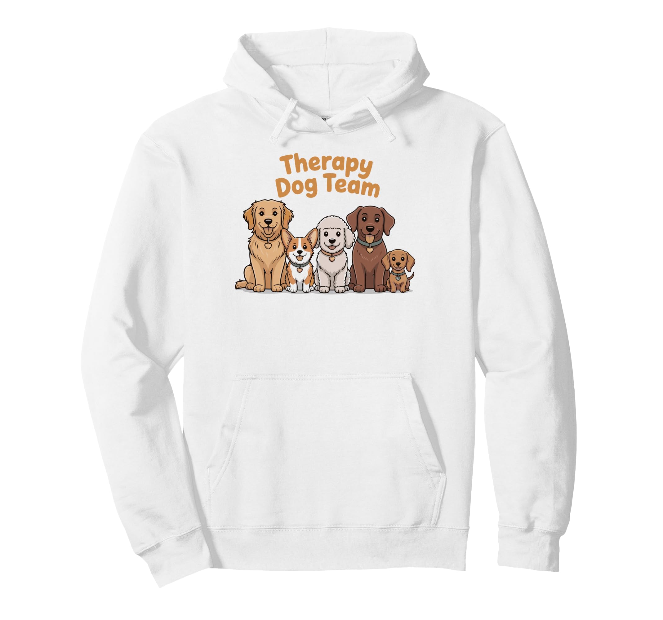 Therapy Dog Team Matching Therapy Dog Hoodie - Aesthetic Graphic Men Women - T-Shirt, Sweatshirt, Hoodie