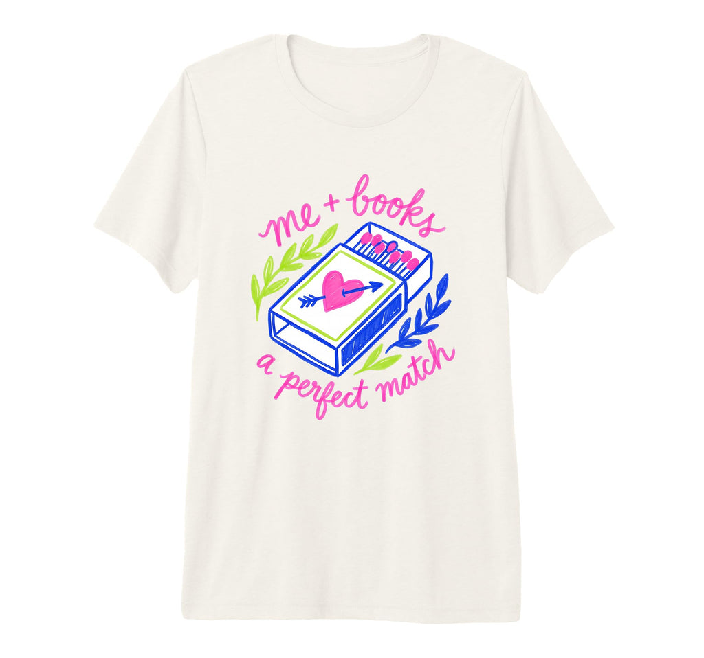 Bookish Girly Me And Books Love T-Shirt - Casual Everyday Wear Unisex - T-Shirt, Sweatshirt, Hoodie