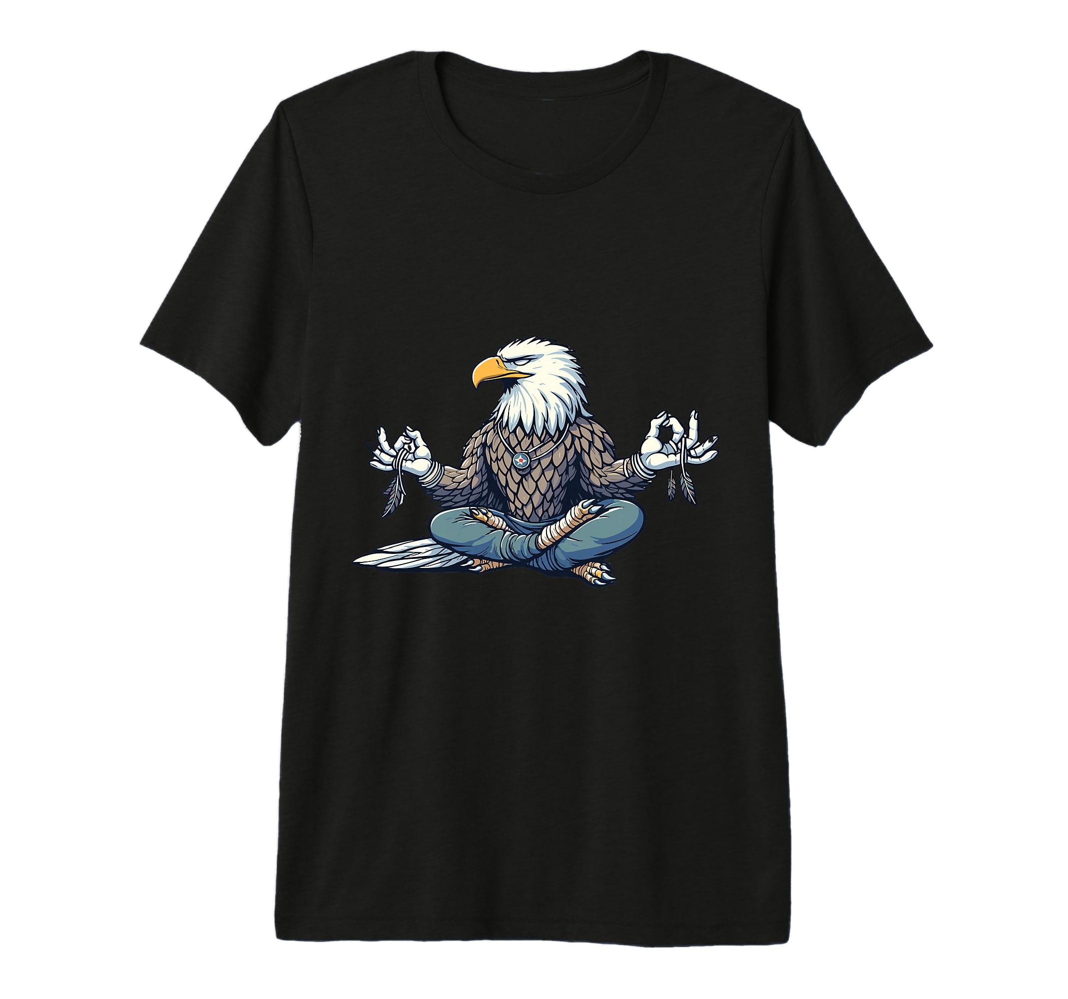 Meditation Eagle Yoga Pose Relaxing T-Shirt - Graphic Print Men Women - T-Shirt, Sweatshirt, Hoodie