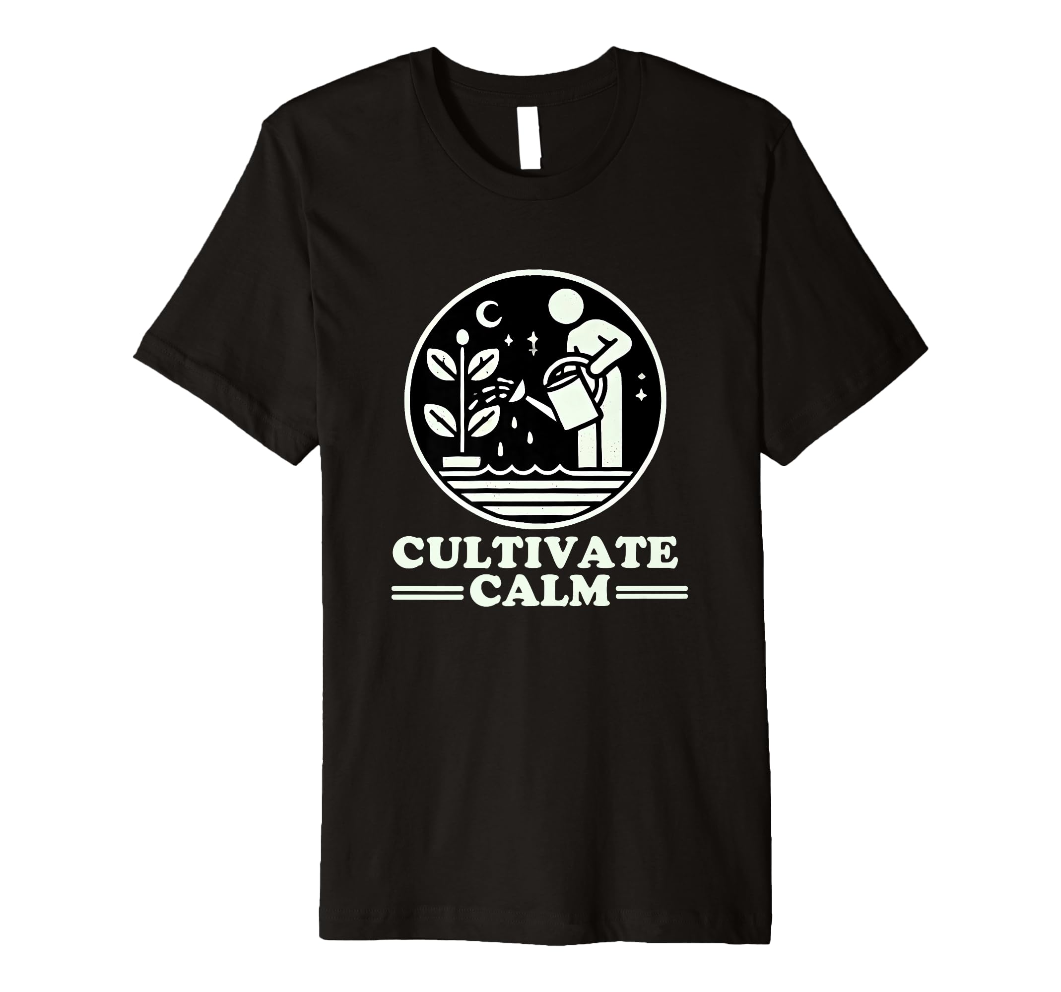 Cultivate Calm Meditation Enthusiast T-Shirt - Minimalist Print for Adults - T-Shirt, Sweatshirt, Hoodie