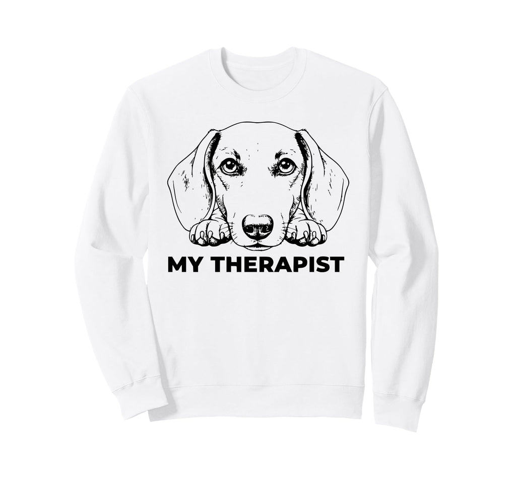 Funny Dog Owner Therapy Dog Lover Sweatshirt - Graphic Print Men Women - T-Shirt, Sweatshirt, Hoodie