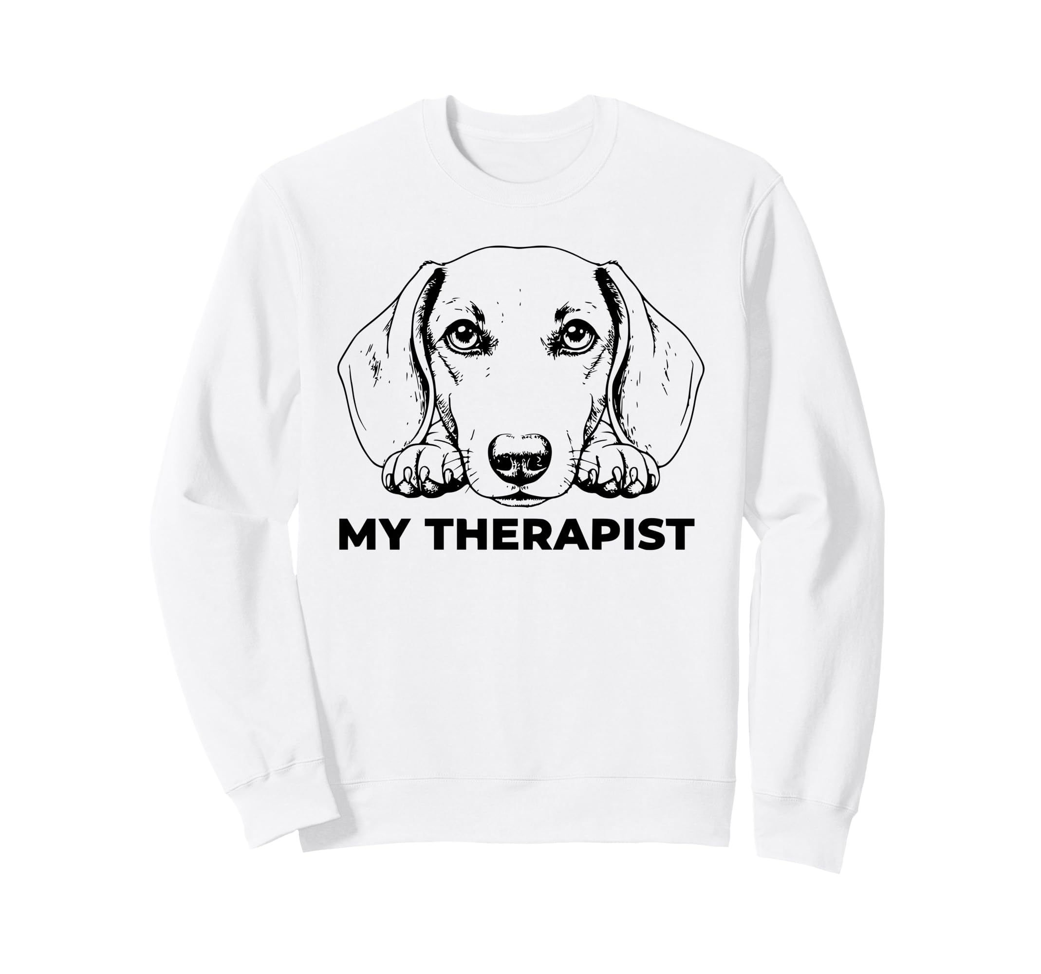Funny Dog Owner Therapy Dog Lover Sweatshirt - Graphic Print Men Women - T-Shirt, Sweatshirt, Hoodie
