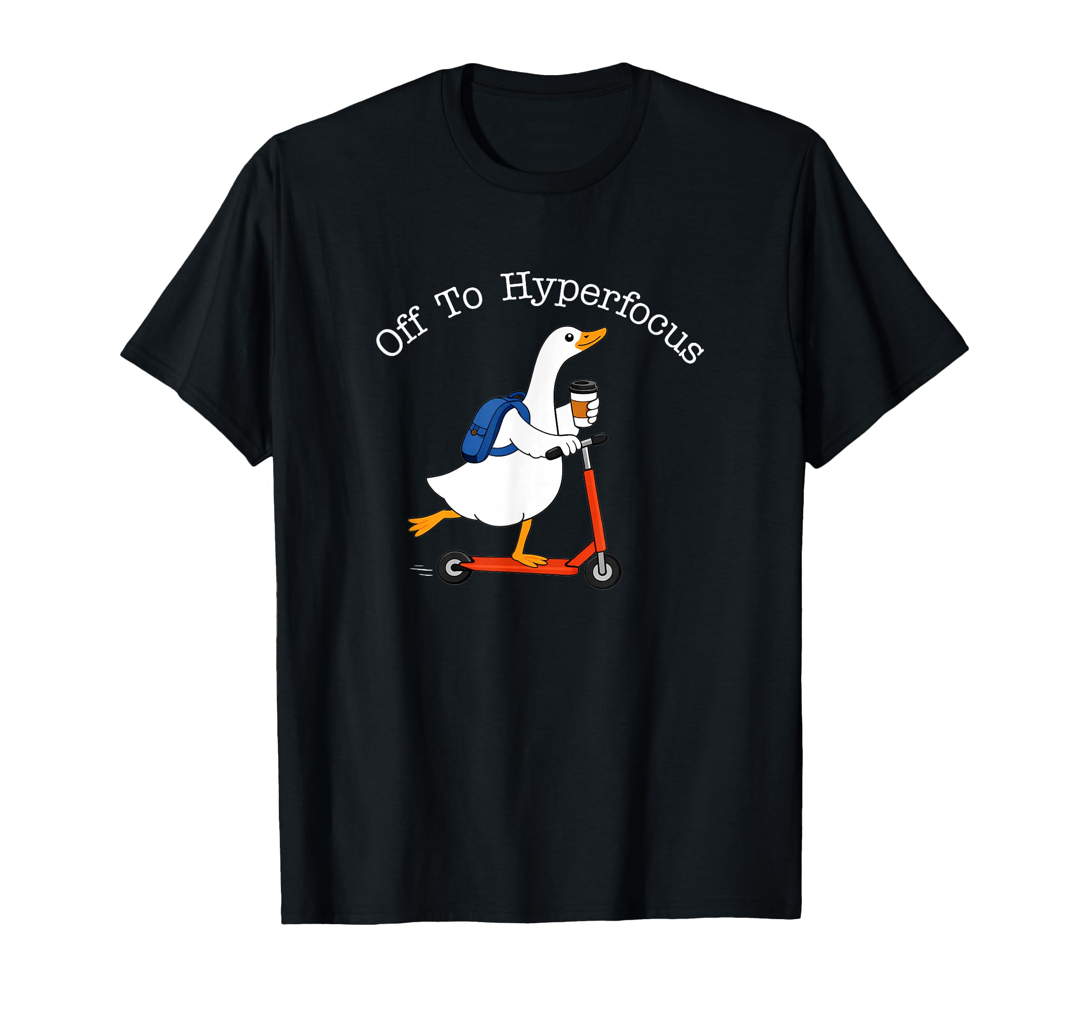 Adhd Neurodiversity Silly Goose Squirrel T-Shirt - Minimalist Print Unisex - T-Shirt, Sweatshirt, Hoodie