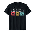 My Needs Are Simple Books Cat And T-Shirt - Casual Everyday Wear Men Women - T-Shirt, Sweatshirt, Hoodie