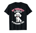 Funny Therapy Service Dog Poodle T-Shirt - Streetwear Style Unisex - T-Shirt, Sweatshirt, Hoodie