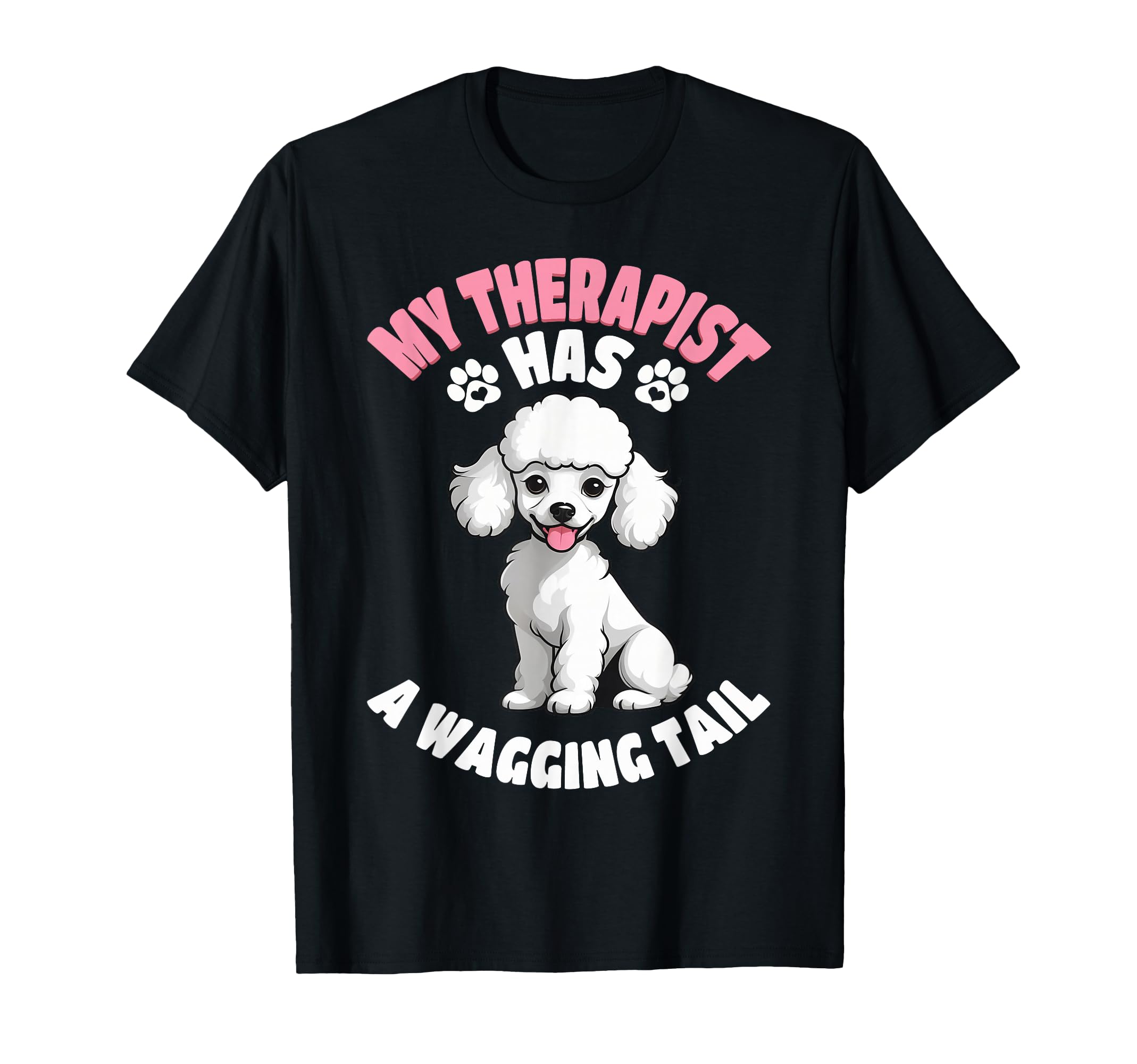 Funny Therapy Service Dog Poodle T-Shirt - Streetwear Style Unisex - T-Shirt, Sweatshirt, Hoodie