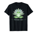 Peaceful Mindfulness Frog Yoga Hoodie - Fun Novelty Design for Adults - T-Shirt, Sweatshirt, Hoodie