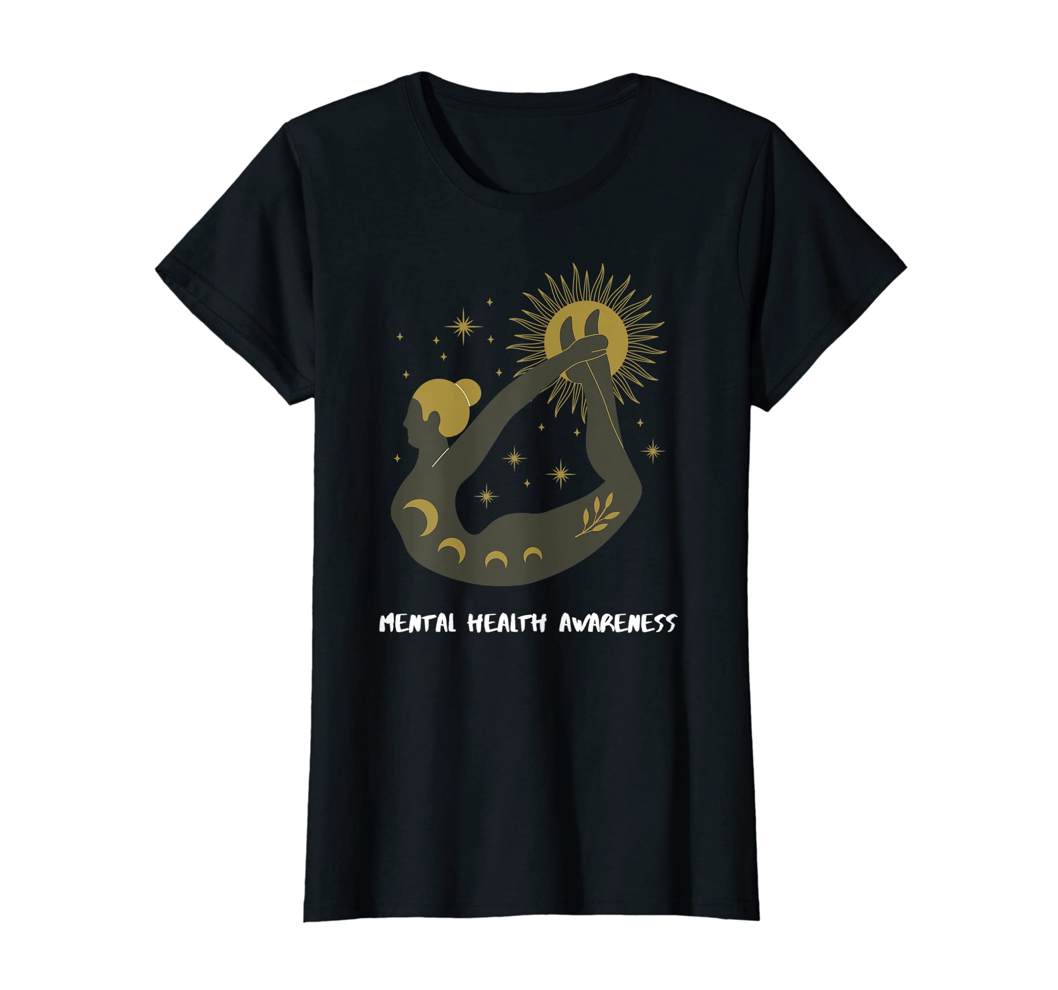 Womens Yoga Mental Health Awareness T-Shirt - Unique Graphic for Adults - T-Shirt, Sweatshirt, Hoodie