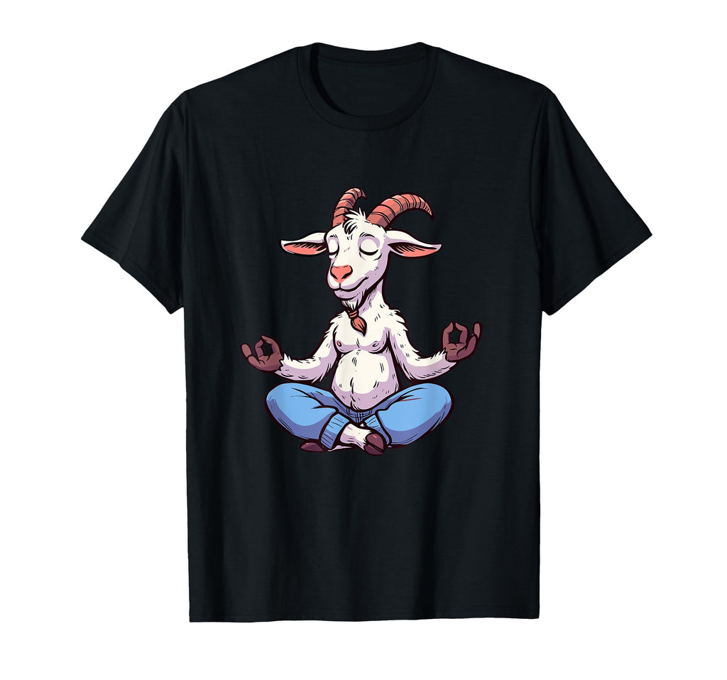 Meditation Goat Yoga Pose T-Shirt - Casual Everyday Wear Men Women - T-Shirt, Sweatshirt, Hoodie