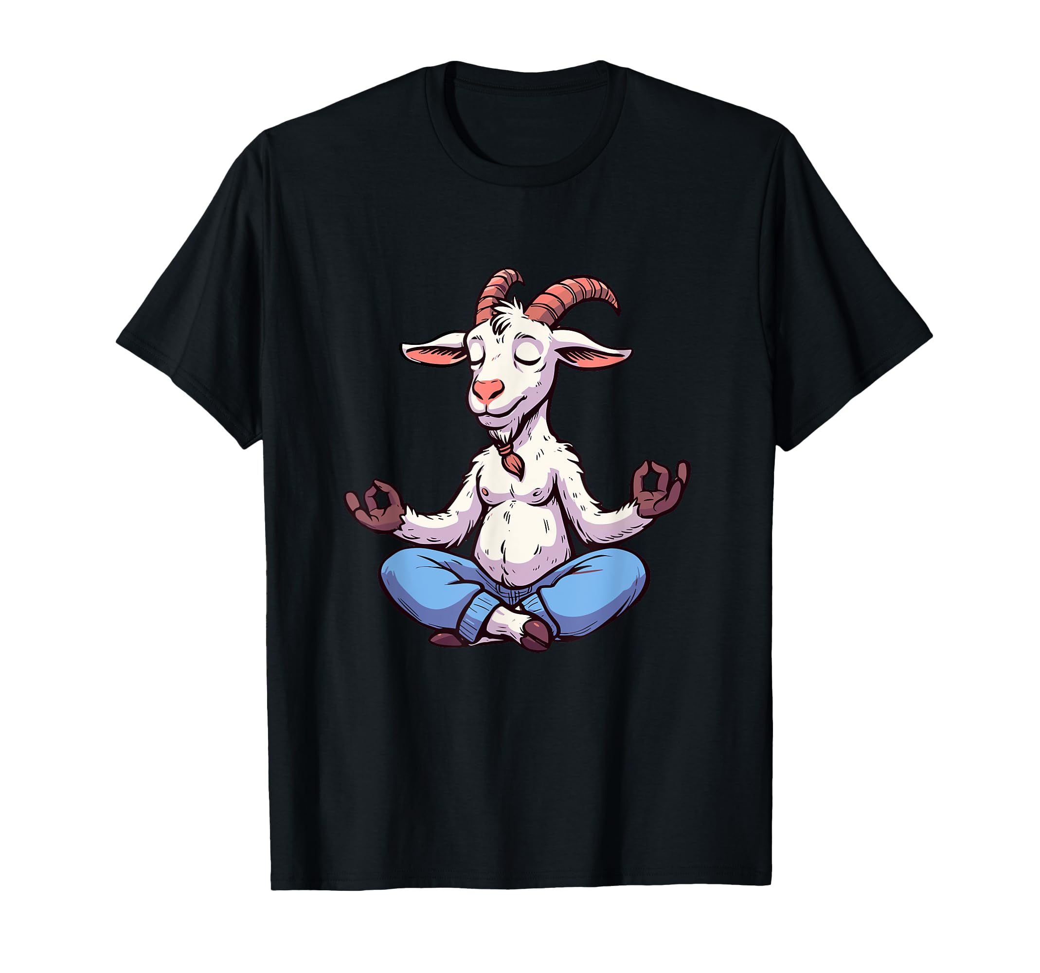Meditation Goat Yoga Pose T-Shirt - Casual Everyday Wear Men Women - T-Shirt, Sweatshirt, Hoodie