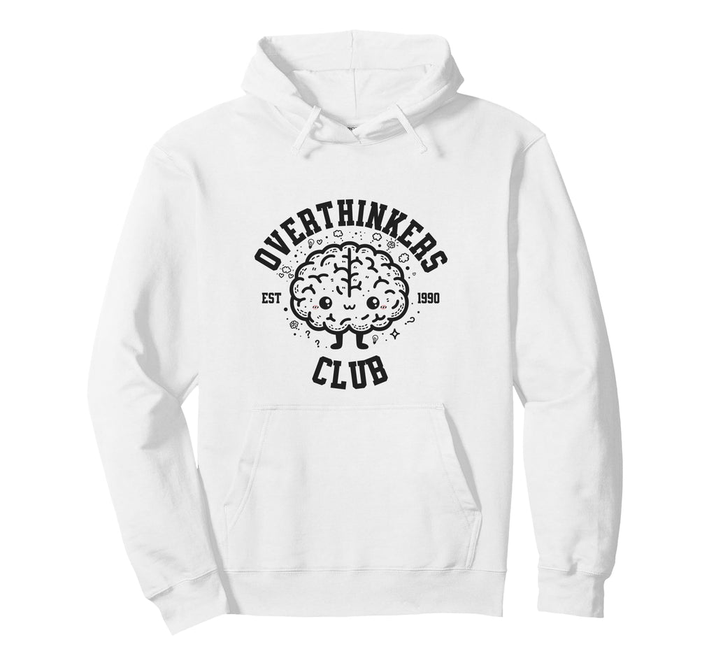 Overthinkers Club Established 1990 Hoodie - Custom Art Print Men Women - T-Shirt, Sweatshirt, Hoodie
