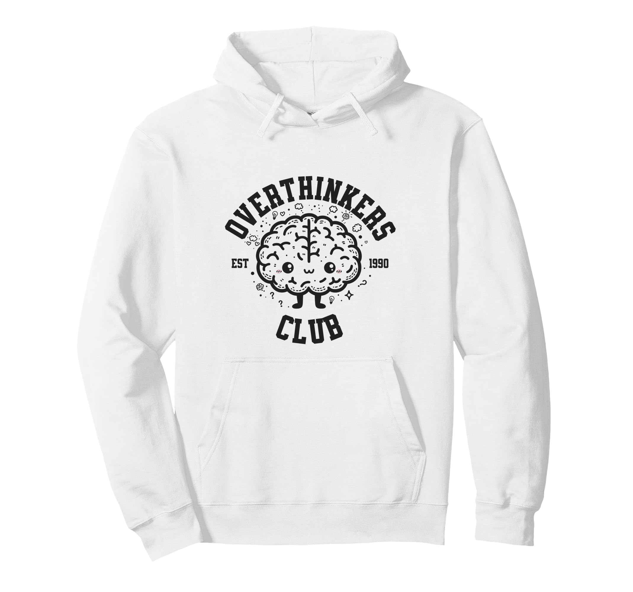 Overthinkers Club Established 1990 Hoodie - Custom Art Print Men Women - T-Shirt, Sweatshirt, Hoodie
