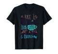 Cats And Reading Coffee Literature T-Shirt - Fun Novelty Design for Adults - T-Shirt, Sweatshirt, Hoodie