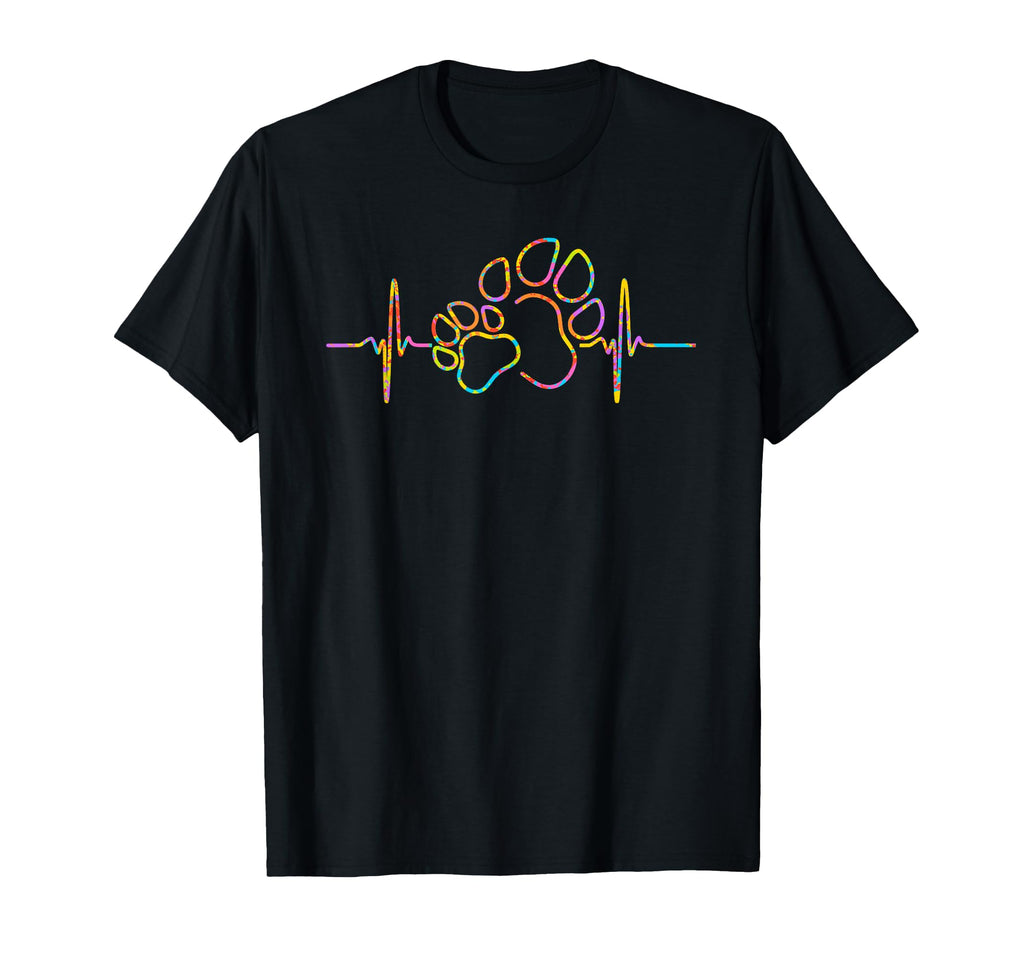 Dog Paw Heartbeat T-Shirt - Aesthetic Graphic Unisex - T-Shirt, Sweatshirt, Hoodie