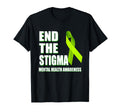 Mental Health Awareness End Stigma Ribbon T-Shirt - Unique Graphic Unisex - T-Shirt, Sweatshirt, Hoodie