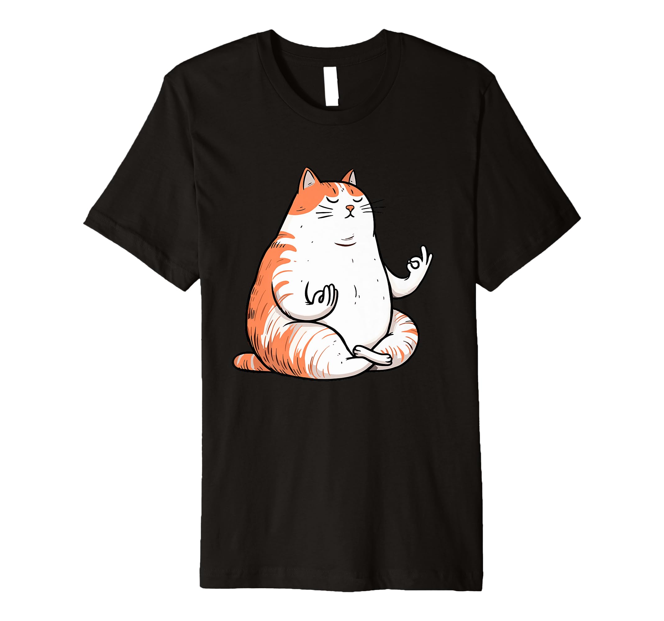 Meditation Cat Yoga Pose Relaxing T-Shirt - Novelty Apparel Men Women - T-Shirt, Sweatshirt, Hoodie