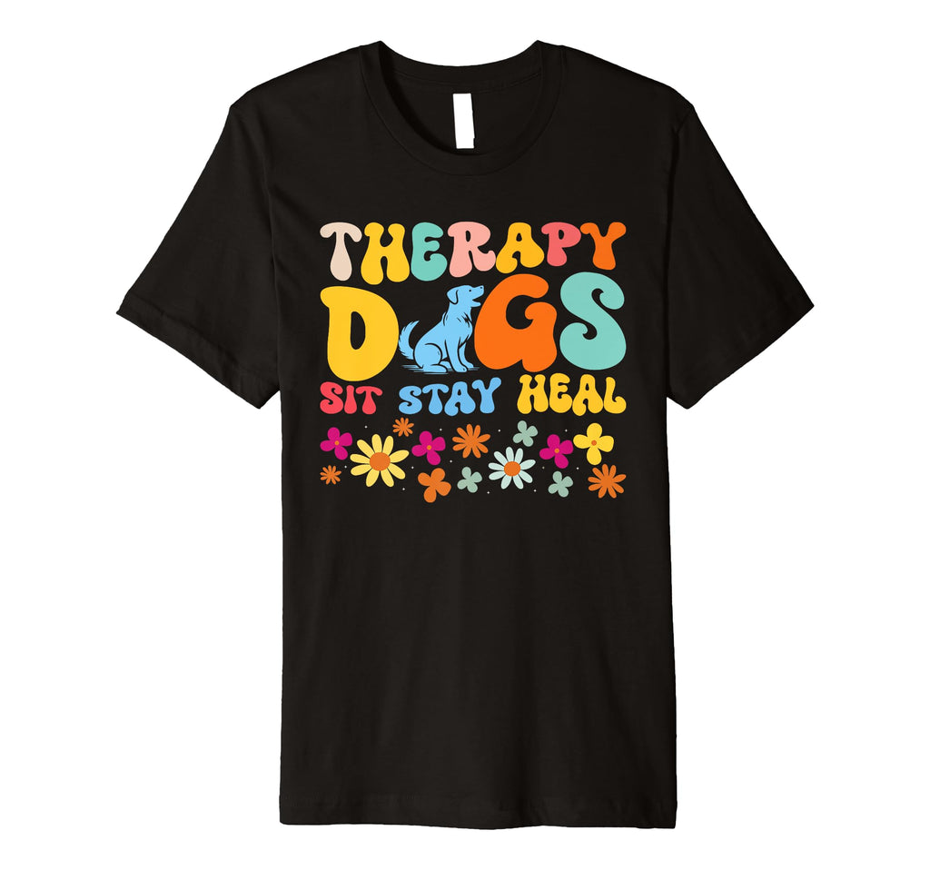 Therapy Dog Team Animal Assisted T-Shirt - Casual Everyday Wear Men Women - T-Shirt, Sweatshirt, Hoodie