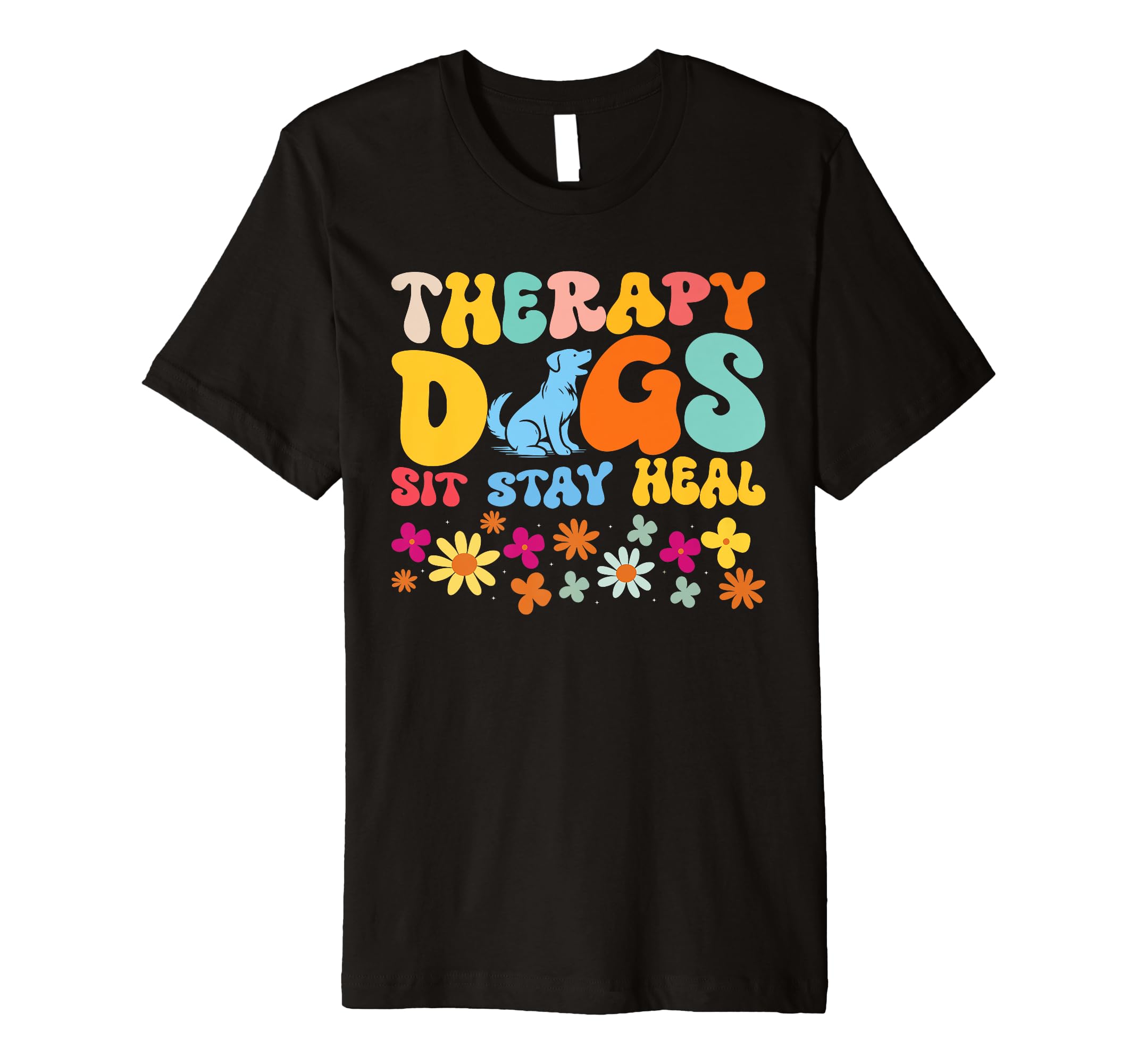 Therapy Dog Team Animal Assisted T-Shirt - Casual Everyday Wear Men Women - T-Shirt, Sweatshirt, Hoodie