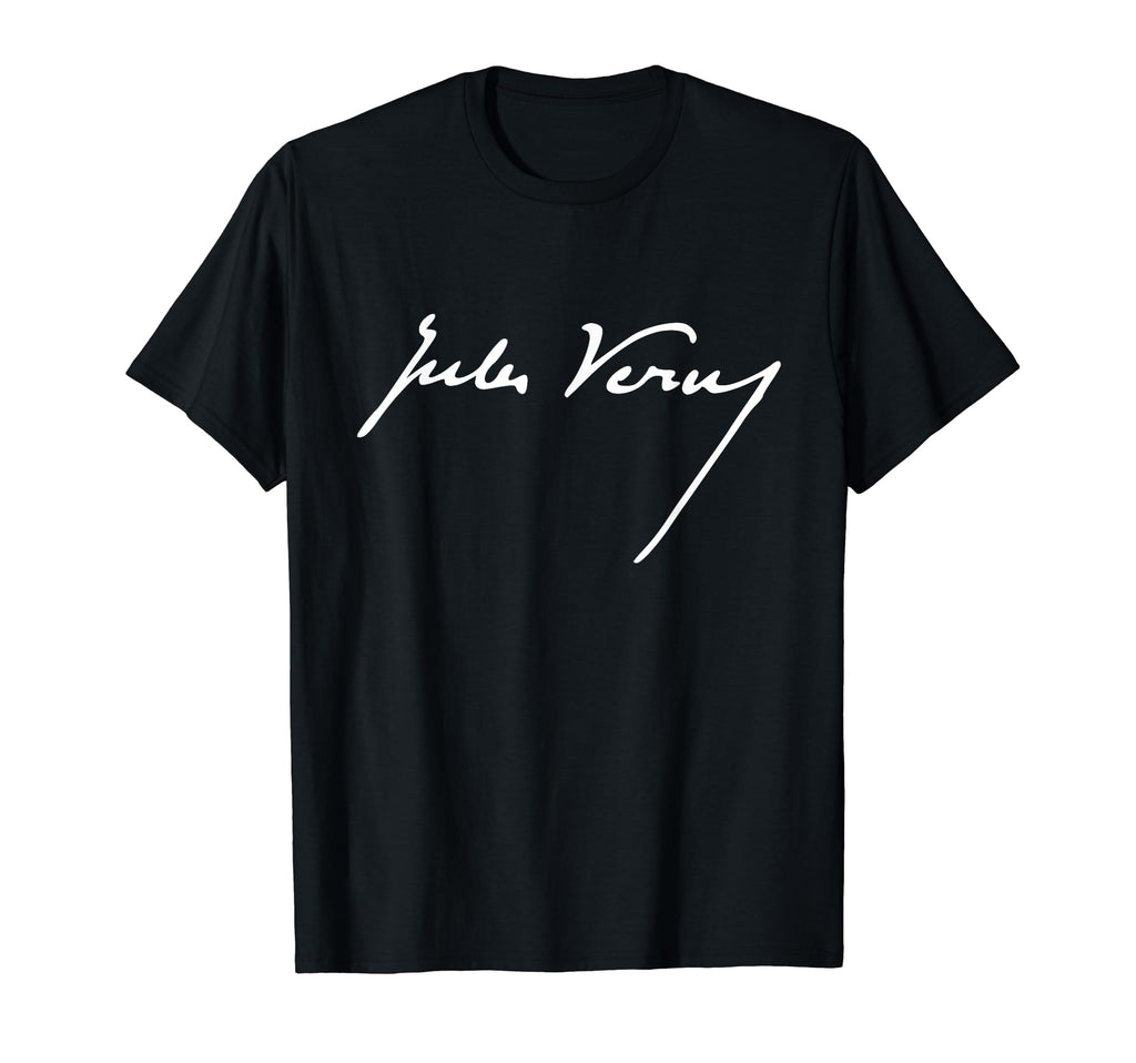 Jules Verne Literature Reading T-Shirt - Aesthetic Graphic for Adults - T-Shirt, Sweatshirt, Hoodie