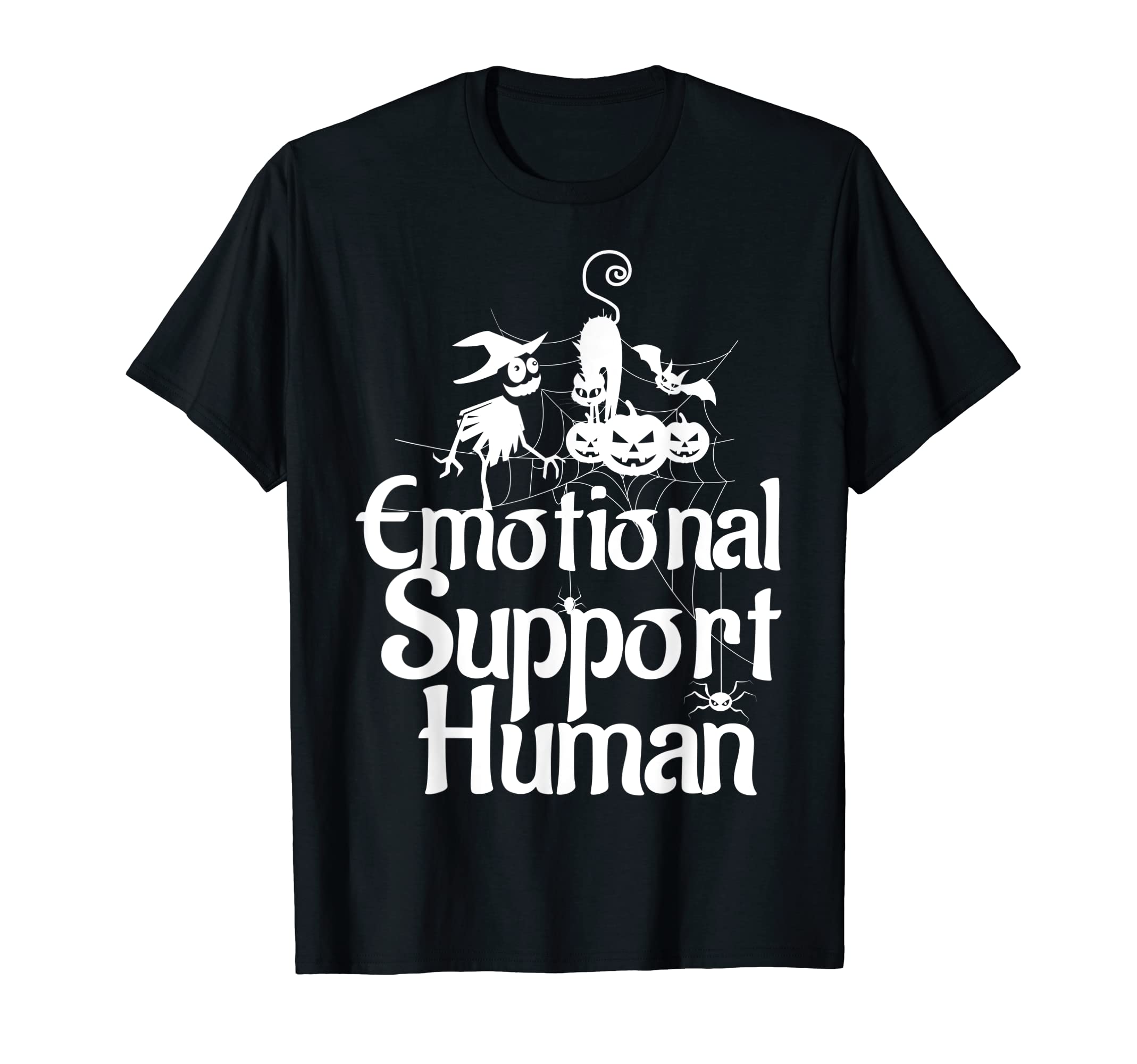 Emotional Support Human Funny Halloween T-Shirt - Graphic Print for Adults - T-Shirt, Sweatshirt, Hoodie
