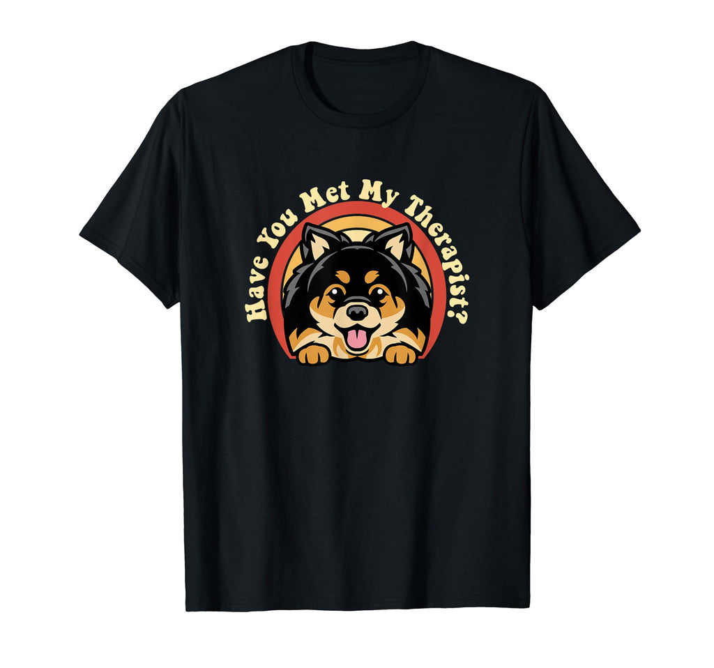 Emotional Support Therapy Dog Pomeranian T-Shirt - Novelty Apparel Unisex - T-Shirt, Sweatshirt, Hoodie