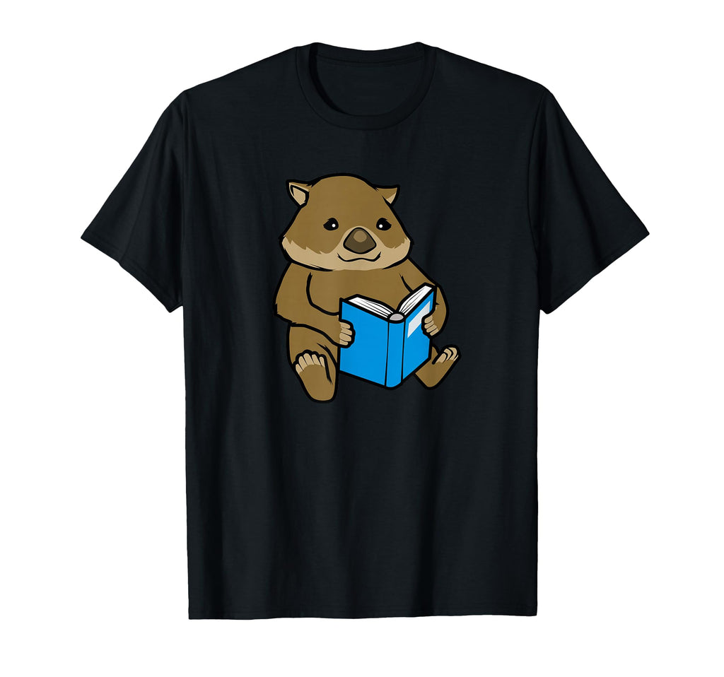 Wombat Reading Books Student T-Shirt - Streetwear Style Men Women - T-Shirt, Sweatshirt, Hoodie