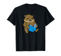 Wombat Reading Books Student T-Shirt - Streetwear Style Men Women - T-Shirt, Sweatshirt, Hoodie