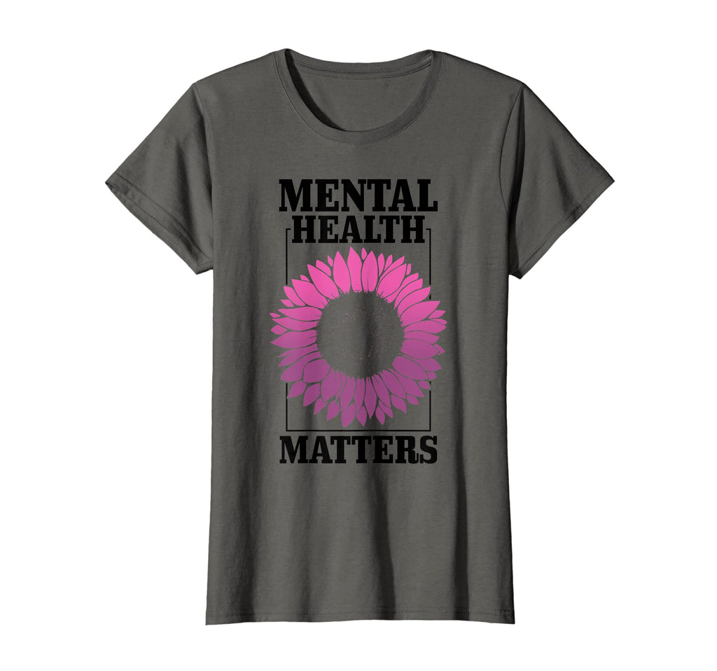 Womens Mental Health Matters Floral T-Shirt - Custom Art Print for Adults - T-Shirt, Sweatshirt, Hoodie