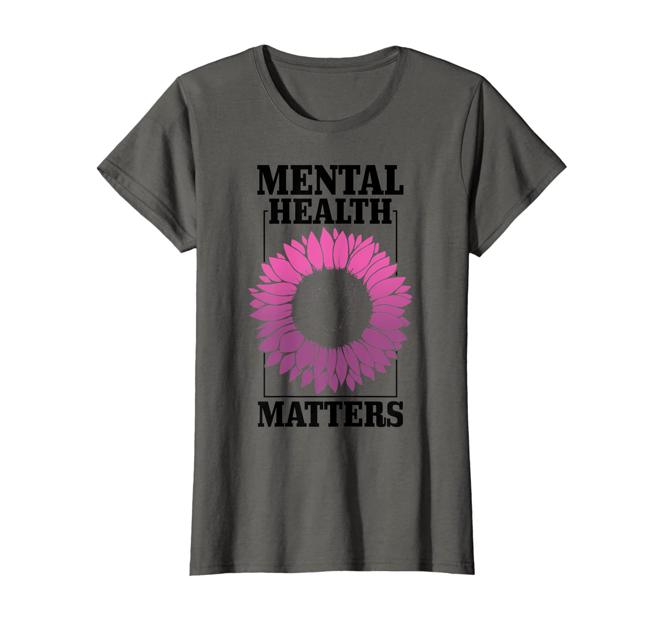 Womens Mental Health Matters Floral T-Shirt - Custom Art Print for Adults - T-Shirt, Sweatshirt, Hoodie