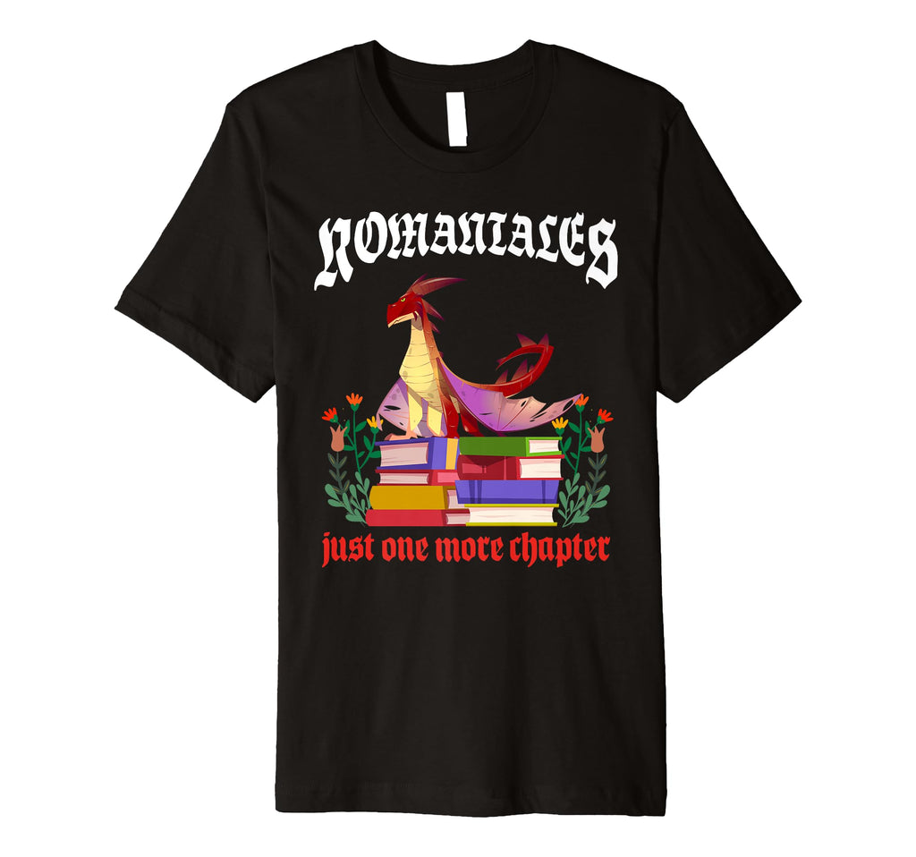 Romantales Dragon Books Chapter Magic T-Shirt - Fun Novelty Design Unisex - T-Shirt, Sweatshirt, Hoodie